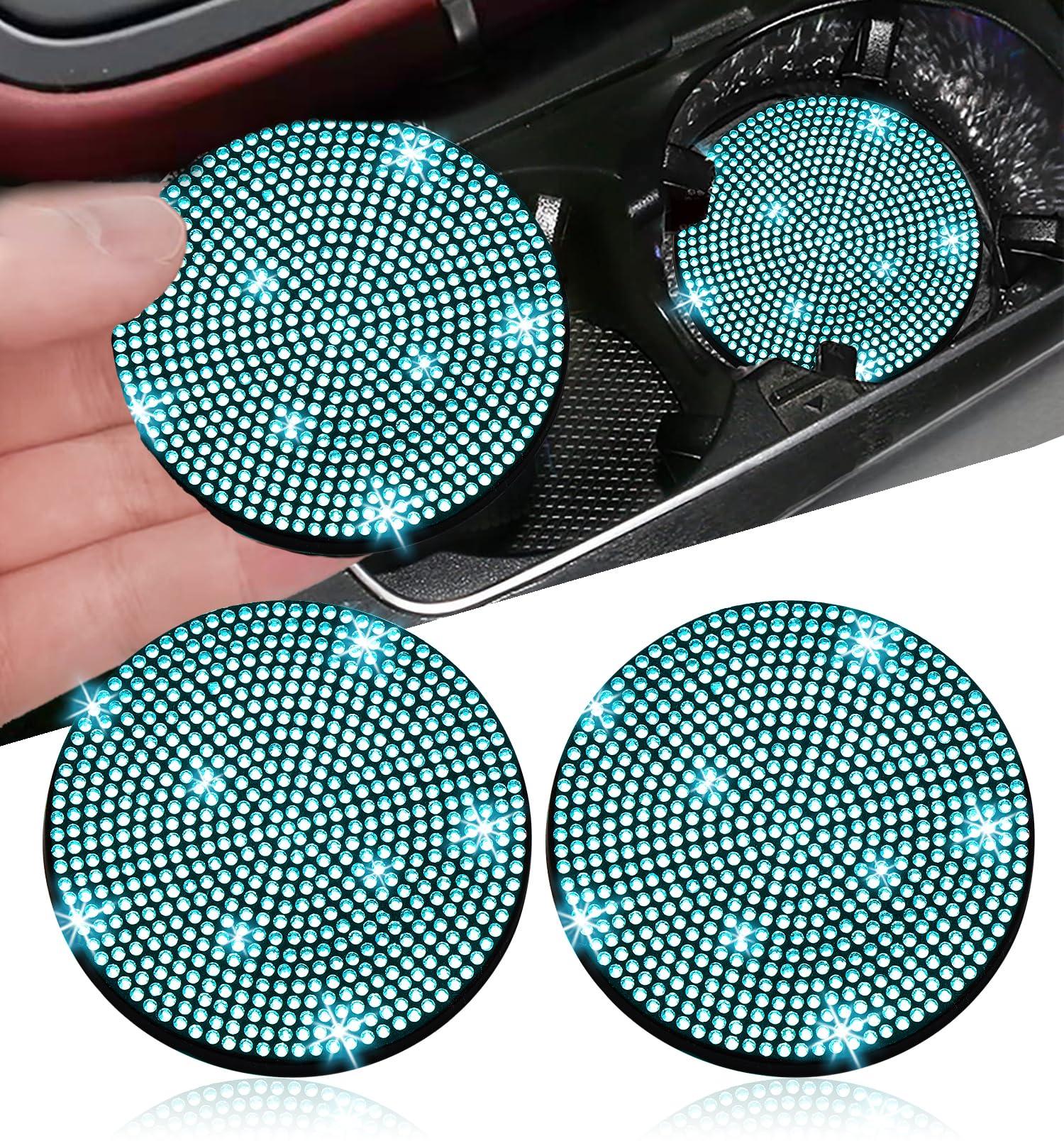 2 шт. Блестящий подстаканник для автомобиля, 2,75 дюйма, Противоскользящий, Ударопрочный, Универсальный, Модный автомобильный подстаканник 2 pieces
