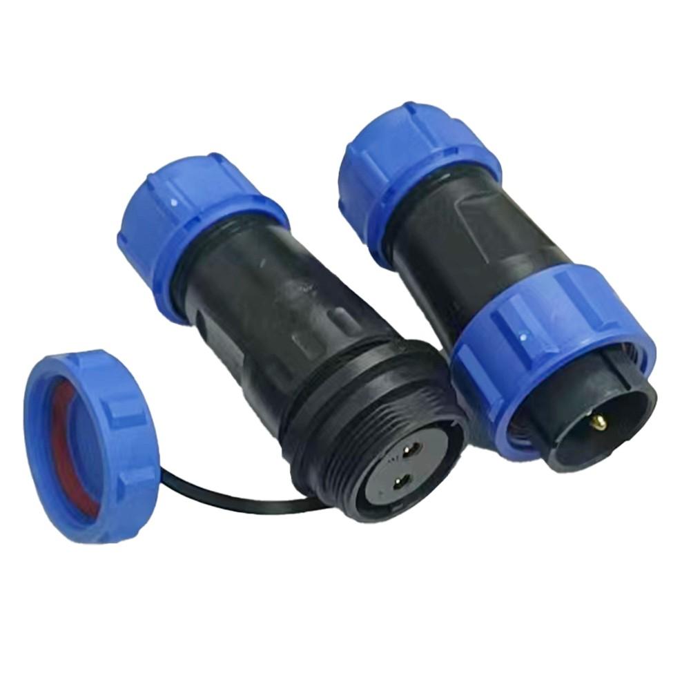 SP21 4pin Pair Panel Mount Waterproof Connector Plug Socket,Wire Connector 30A