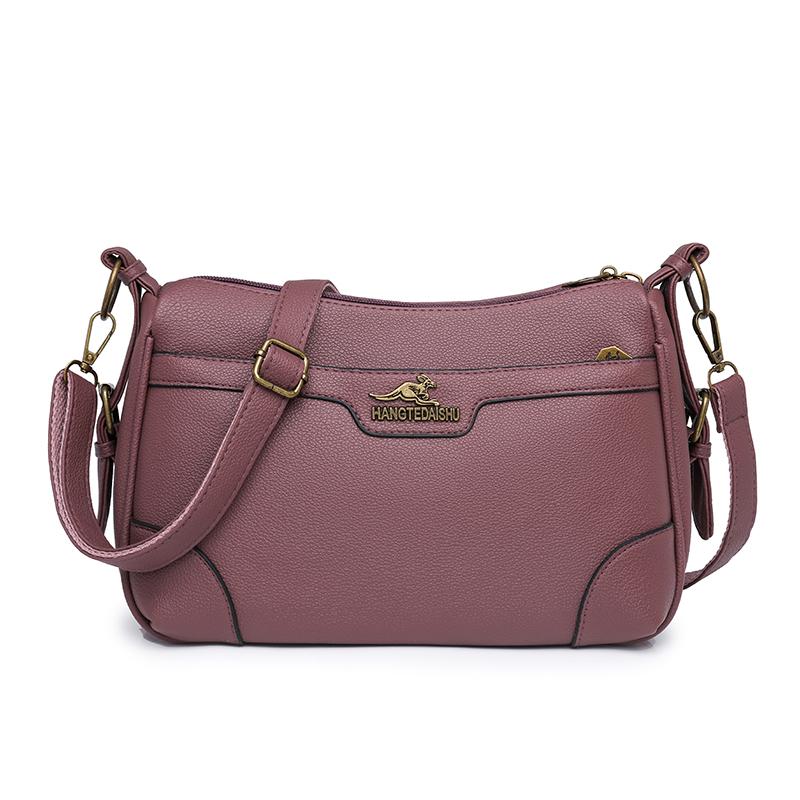 Jednobarevná taška přes rameno Dámská crossbody taška Taška pro středněvěkou matku