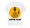 Dawn Coffee Skjelett Koffeinelsker Morsom Venn Halloween T-skjorte