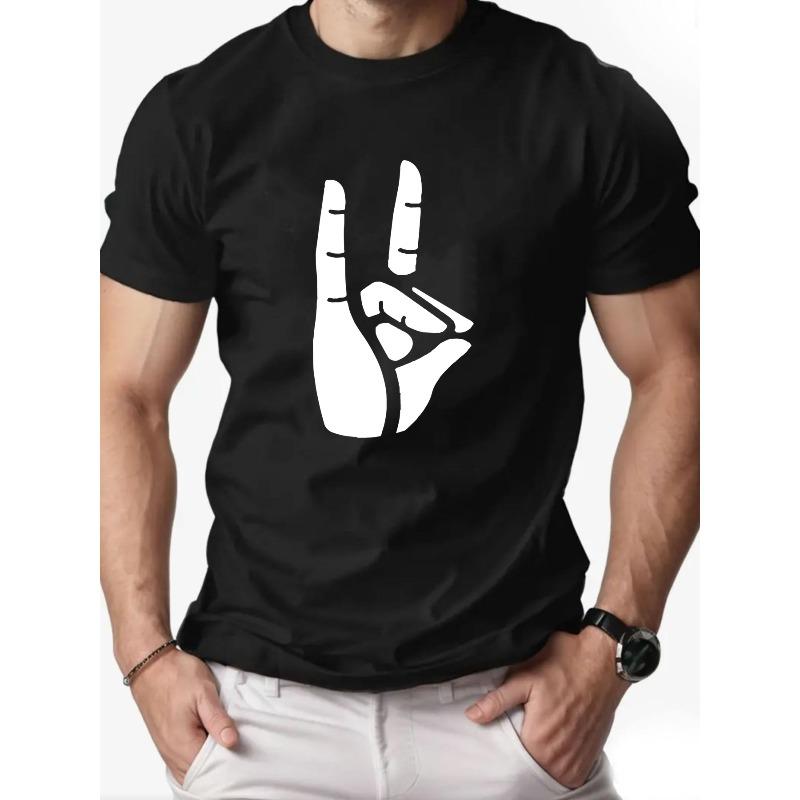 Herren Sommer T-Shirt Design - Rundhalsausschnitt, Kurzer Ärmel, Normale Passform, Leicht & Atmungsaktiv für Freizeitkleidung, Atmungsaktive Kleidung,Bequem