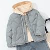 Weiße Daunenjacke für Jungen und Mädchen, mittlere und ältere Kinder, Daunen-Innenjacke, Langarm, locker, verdickt, Schuluniform-Artefakt