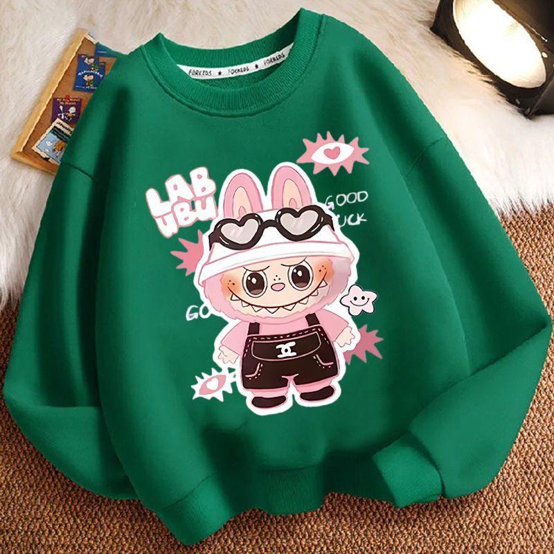 Children's Fashion Round-neck Hoodie, Spring and Autumn Boys' and Girls' Casual Long-sleeved Coat