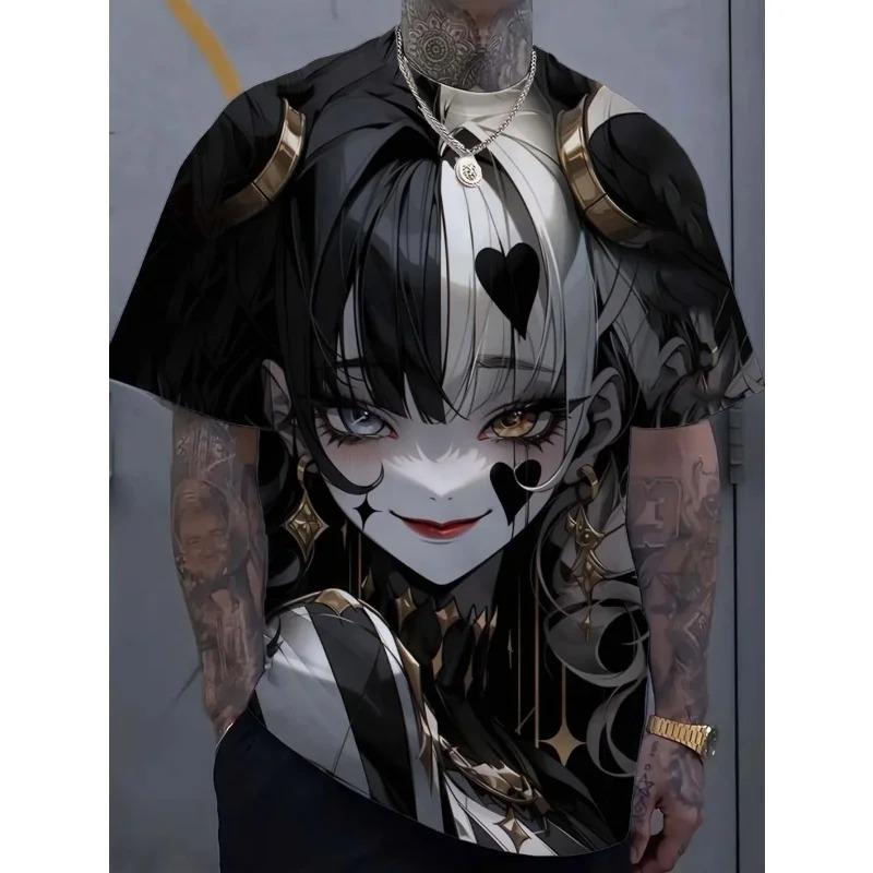 Versatile Fashion Vacation Travel Men's 3D Printed Short-Sleeve T-Shirt - Pajama Style Crew Neck Top
