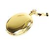 Large Chunky Gold Double-Sided Quartz Pocket Watch with Engraving
