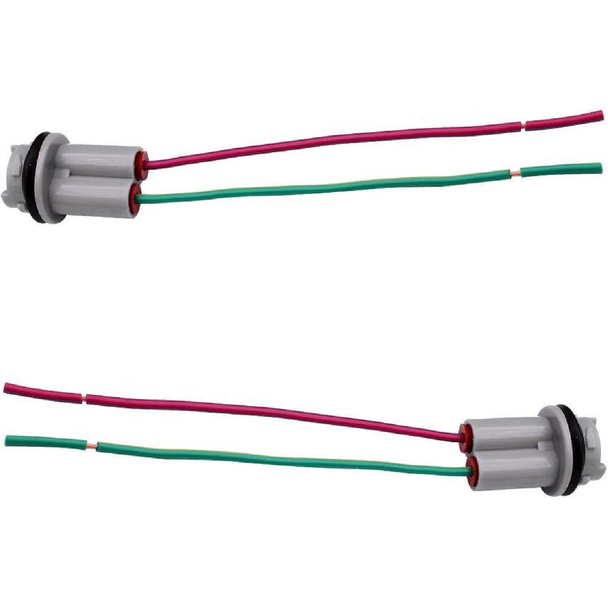 2 PCS T15 Car Brake Light Socket Replacements, Waterproof Soft Vehicle Daytime Running Light Wire Harness, Universal Automotive Turn Signal Light