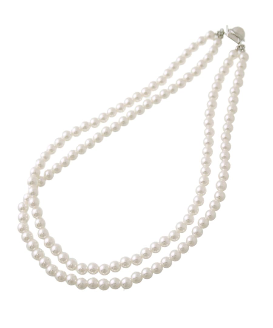 

pearl short necklace [VINGTAINE] Double-strand C14-28
