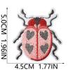 Insect Embroidery Cloth Sticker Ironing Beetle Cartoon Embroidery Chapter Beetle Patch Sticker Embroidery Label Clothing Schoolbag Decoration