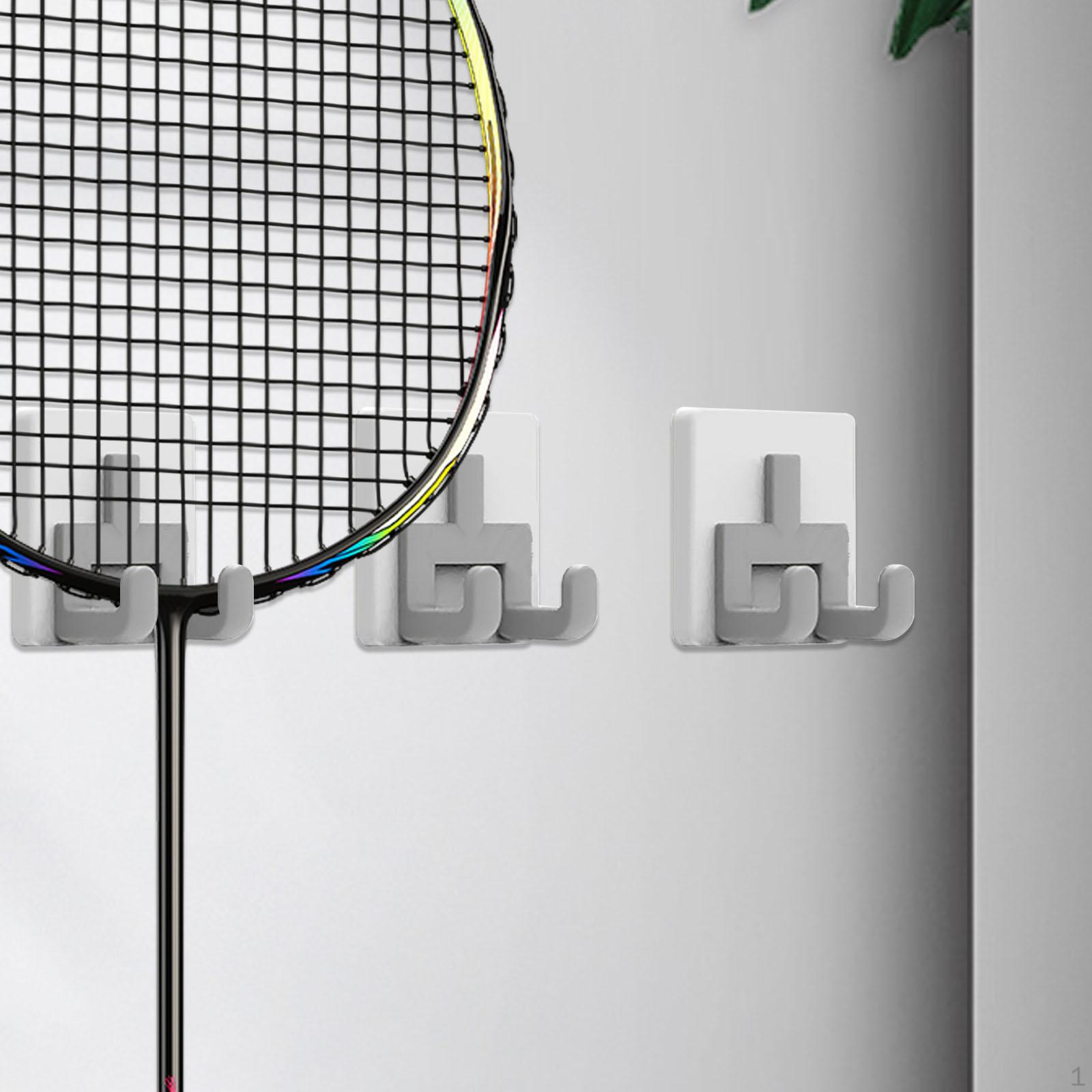 

Настенная стойка для ракеток, 6 шт., подвесной крючок, стойка для хранения тенниса, крепление 3pcs double