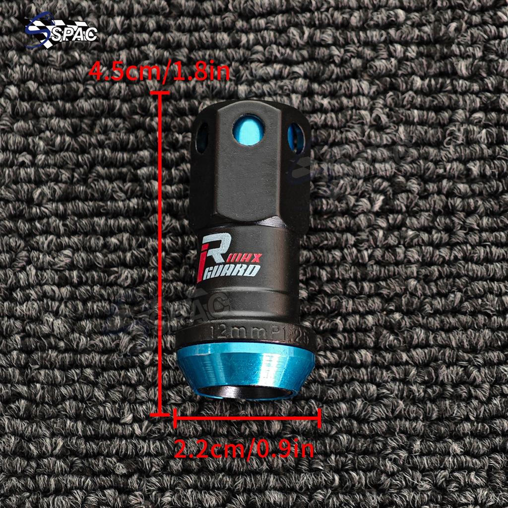 Racing Wheel Lug Nuts Racing Composite Lock Lug Nuts with Security Key M12x1.5/1.25