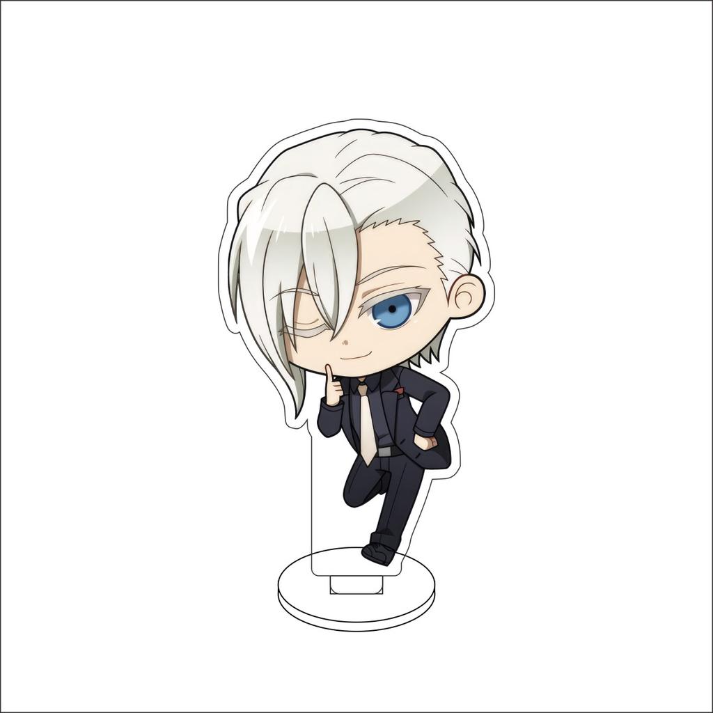10CM Anime Seraph of the end Figure Stand Model Yuichiro Hyakuya/Shinoa Hiiragi Cute Desk Decor Standing Sign Gifts
