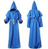 Halloween Medieval Monk Robe Costume - Friar, Wizard, and Priest Cosplay Outfit for Stage
