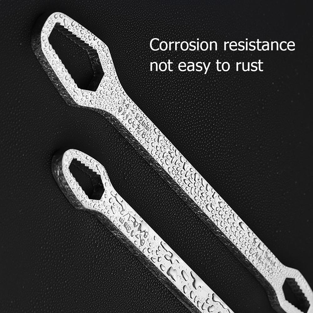 8-22mm Double Head Torx Wrench Self-Tightening Adjustable  Ratchet Spanner Tool
