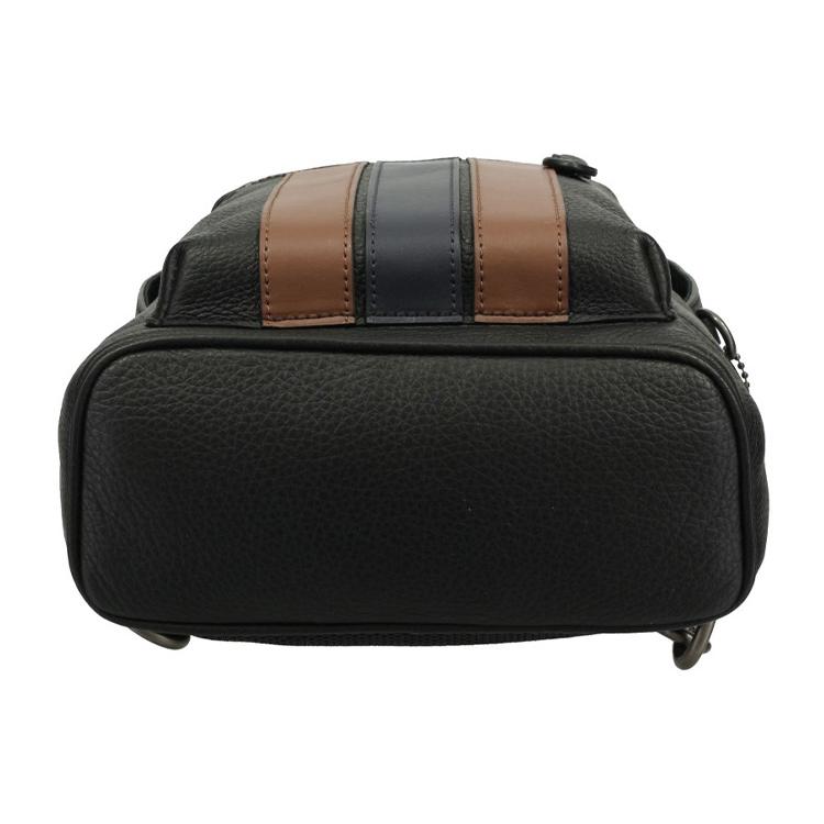 New COACH West Leather Crossbody Bags Shoulder Bags Sling Bags Small Size Men's Black Brown Multicolor 3180-QBR64