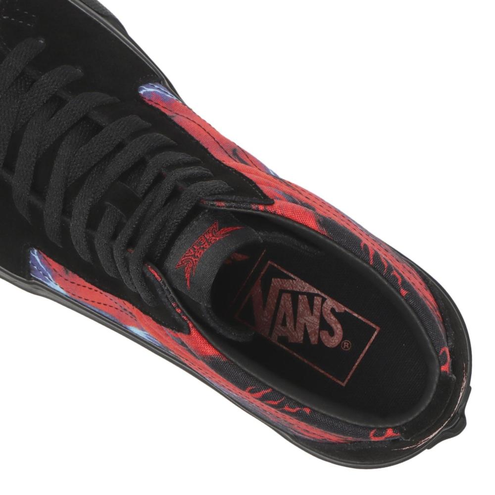 Vans Skate High Black Red V38cf