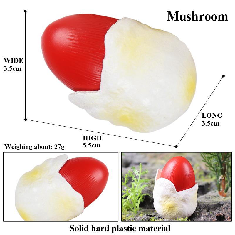 Oenux Pretend Play Toy Cute Fruits Vegetables Mushroom Model Cake Toppers Foods Jouet Family Fun Early Education For Kids Gift