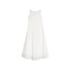 Elegant French White A-Line Dress With Sleeveless Tank Top Women Dresses L8SLM017