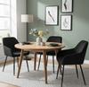 Upholstered Chair Rello Velvet Black