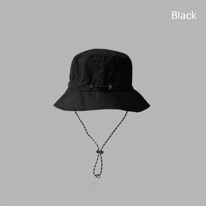 Foldable Waterproof Bucket Hat Packable Uv Protection Summer Hats Adjustable Beach Hat With Chin Strap