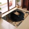 Water-absorbing Optical Illusion Doormat Non-slip Bedroom Door Rug Bathroom Carpet  Home Decor