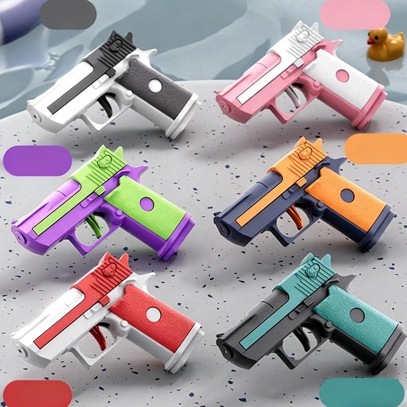 

Mini Desert Eagle Mechanical Continuous Firing Water Gun Summer Shooting Game Water Play Outdoor Beach Pool Toys Gifts For Kids