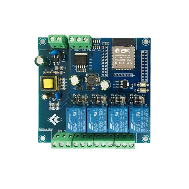 AC/DC Power ESP32 WiFi Bluetooth BLE Four-Channel Relay Module ESP32-WROOM Development Board