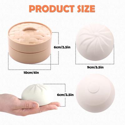 Πολύχρωμες μπάλες με ντάμπλινγκ Fidget Sensory Toy Squeeze Dough Μπάλα για ανακούφιση από το άγχος Κουλουράκι χειρός με ατμομάγειρα φαγητού ελαστικό γραφείο