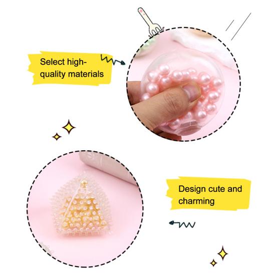 Stress Relief Milk Tea Toy Slow Rising Bead Filled Shell Cat Paw Geometry Squeeze Pinch Toy Focus Aid Anti-anxiety Hand Relaxation Toy