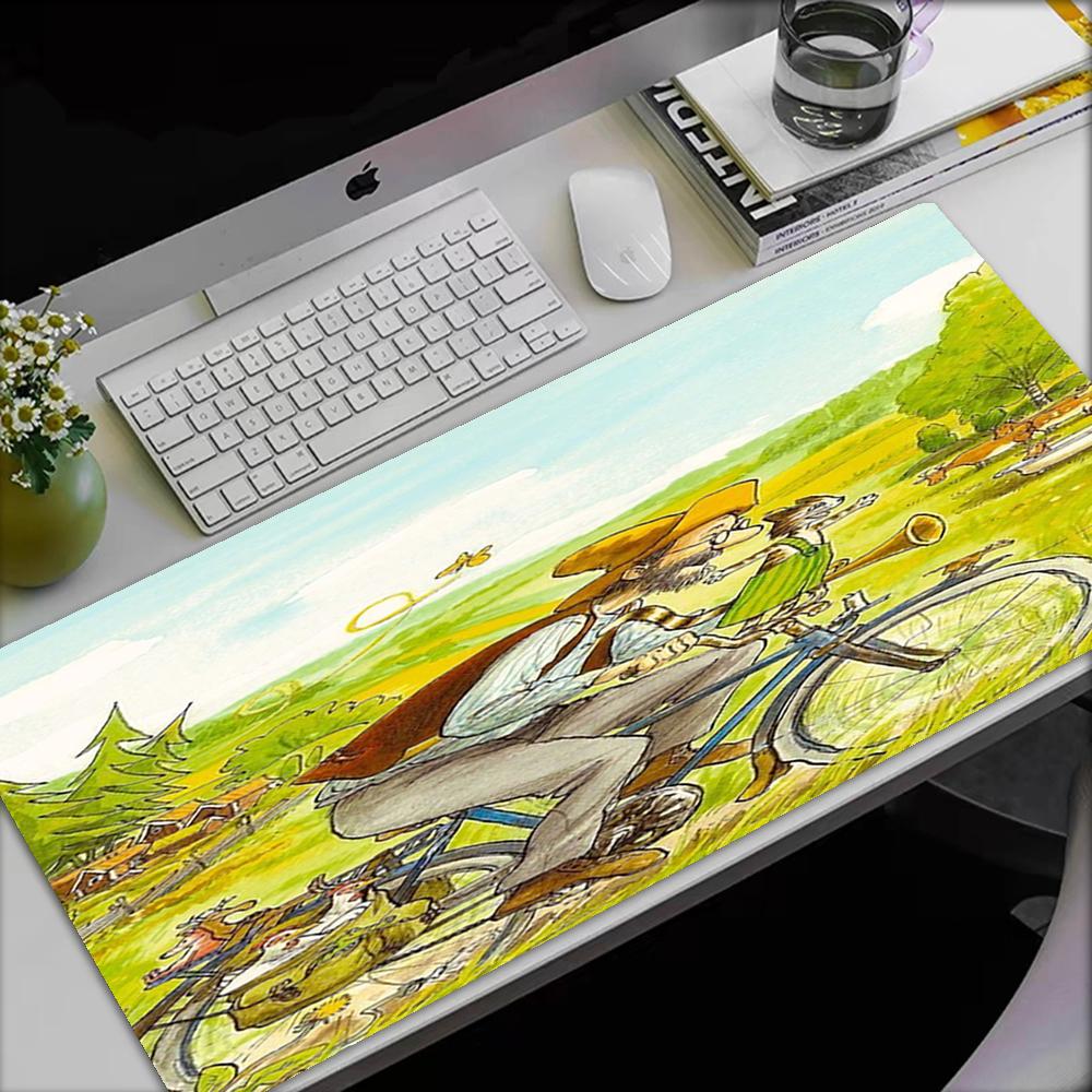 Pettson and Findus Theme Mouse Pad, Non Slip Rubber Base, Multifunctional Office & Home Decor, Perfect for Workspace Personalization.