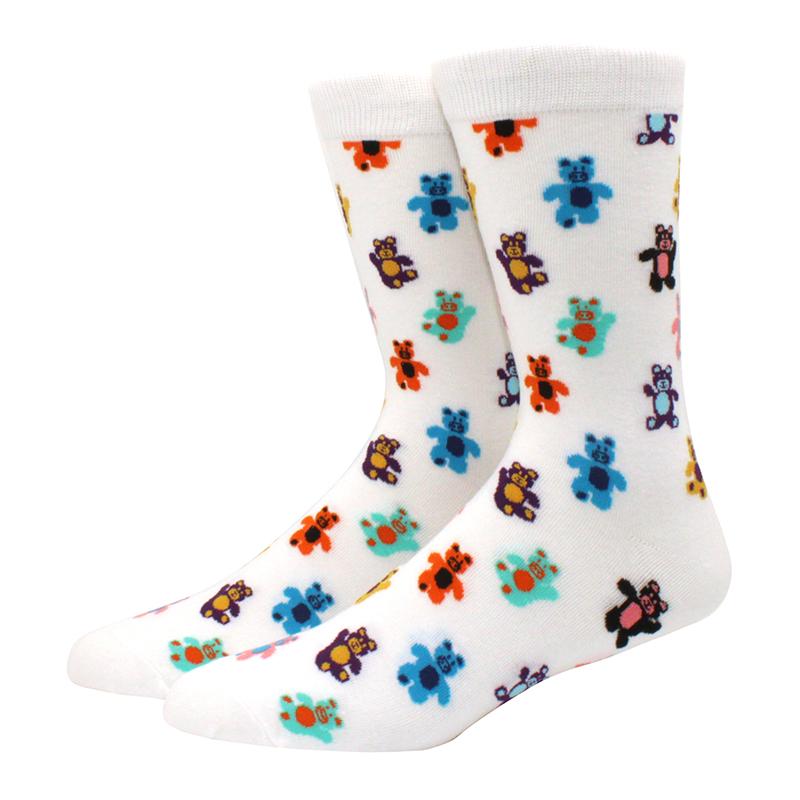 men socks cotton funny socks for man women novelty casual dressing color crew socks for happy wedding accessories gift