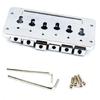 Zinc Alloy 6 String Guitar Bridge Enduring Separated Saddles 6 String Guitar Bridge For Enhanced Tone And Stability