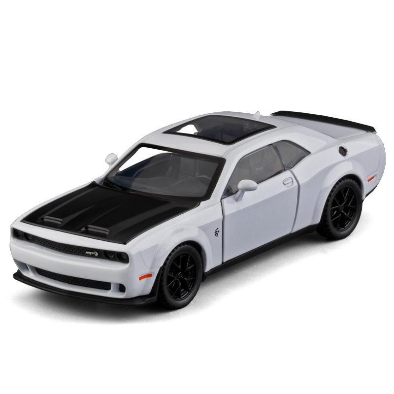 1/32 Dodge Challenger SRT Car Model Alloy Die-cast Simulation Hellcat Muscle Sports Car Model Boy Toy Car Holiday Birthday Gift