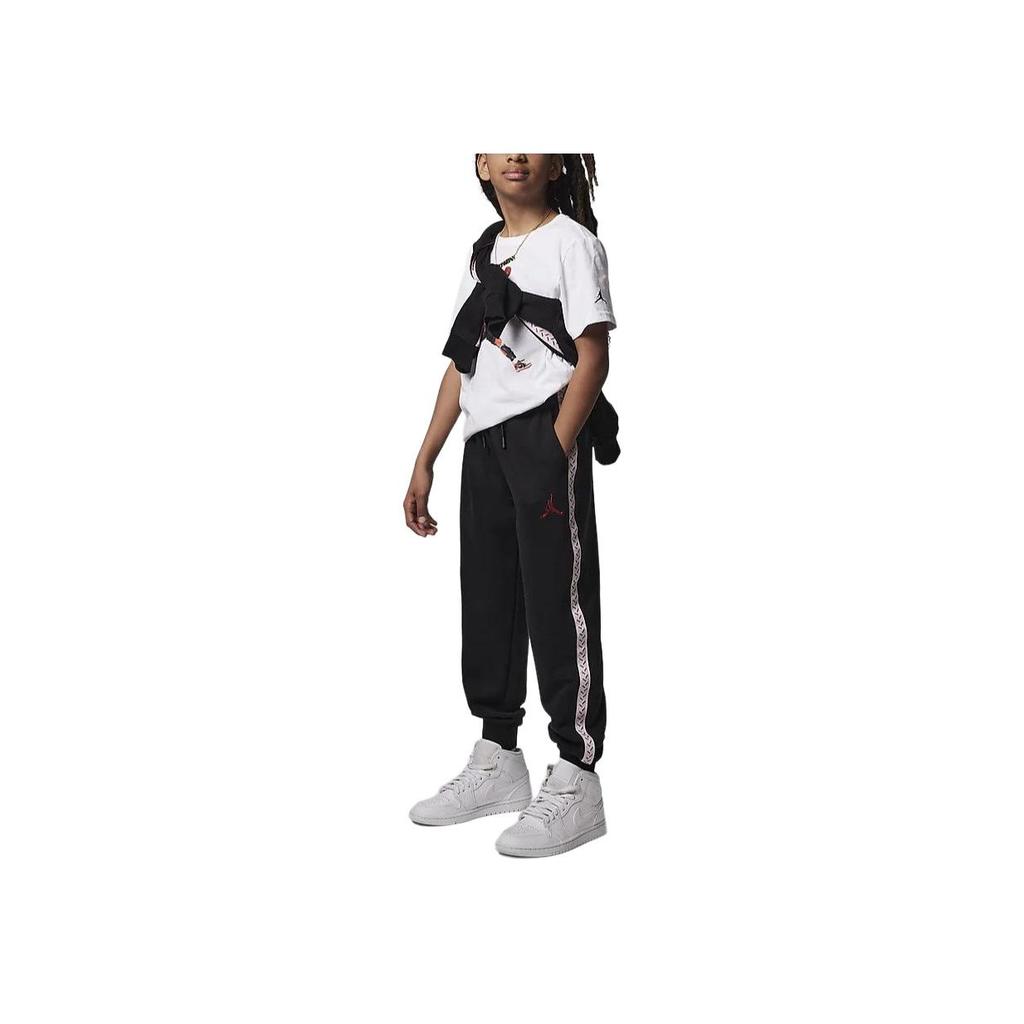 Jordan Knit Sports Pants With MJ Flight MVP Logo Kids Bottoms Black HF2545-010