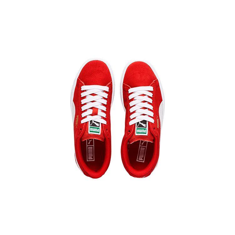 Puma JR Sports Low Top Kids' Skateboarding Shoes Red Gray White Teenagers 355110-03