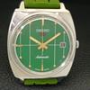 SEIKO 5 AUTOMATIC VINTAGE 7005A JAPAN MENS GREEN COLOR DIAL WATCH a702305-5