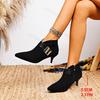 Women Ankle Boots Pointed Toe Suede High Heels Stilettos Sexy Shoes Woman 2026 Trend Autumn Fashion Elegant Cozy Botas De Mujer