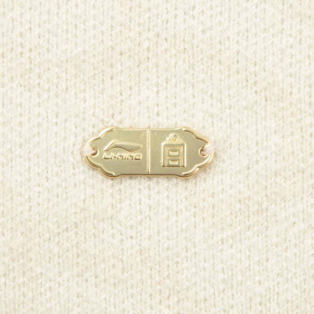 Li Ning Sports Lifestyle Series Round Neck Letter Logo Knit Sweater Men Sweater AMBV387-1