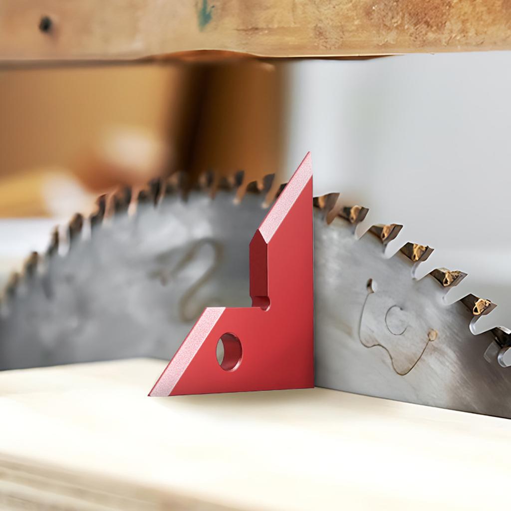 Woodworking 45 90 Degree Positioning Aluminum Alloy Triangular Ruler Saw Table Angle Measuring Tool