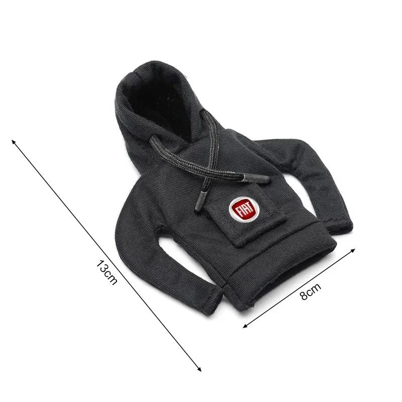 Hoodie Car Gear Shift Knob Cover Gearshift Handle Decorative For Fiat 500 Punto 124125 500 Bravo Stilo Panda Abarth Tipo Viaggio