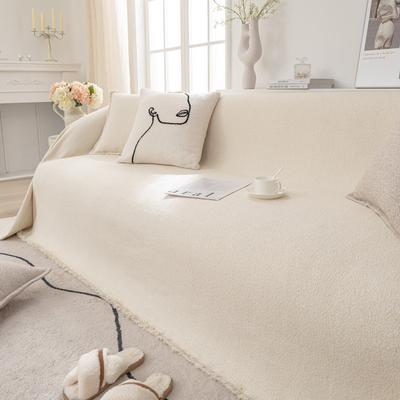 Woven Cotton Sofa Cover Blanket Solid Color Non-slip Sofa Towel for Living Room Furniture Decor Tapestry Couch Cover