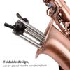 Xtahdge Foldable Saxophone Stand Portable Alto Saxophone Metal Floor Stand Holder Aluminum Alloy with Carrying Bag