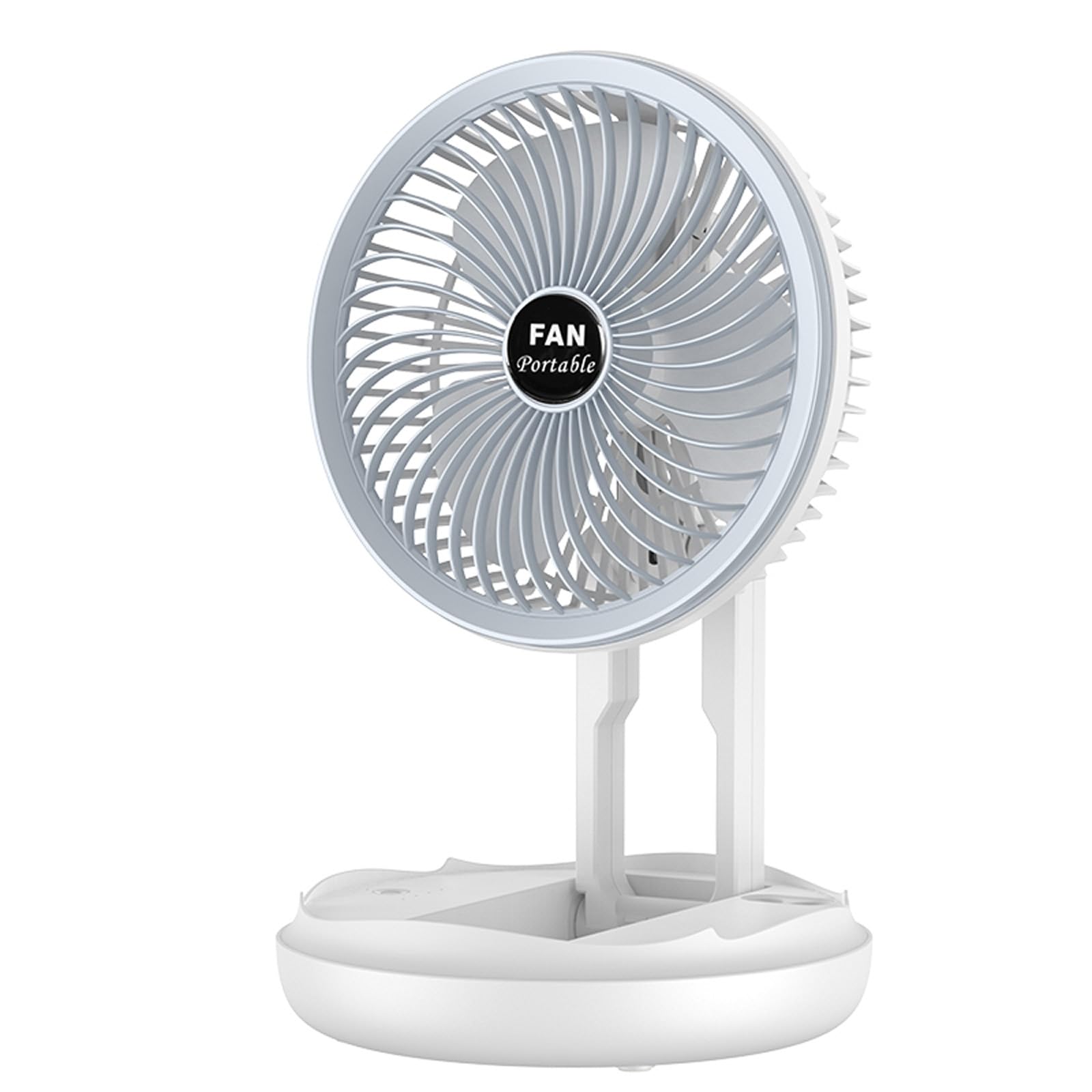 

Desk Fan 7inch Multifunctional Ceiling Fan with LED Light Folding Fan 4 Speed Hanging Fan for Bedroom Home Office Dormitory, 18x9.5cm, Basic paragraph