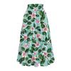 Dámská ležérní a módní květinový tisk elastický pas volná sukně volná sukně