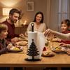 Freestanding Christmas Tree Shaped Tissue Holder Weighted Base Kitchen Paper Holder  Desktop Decor