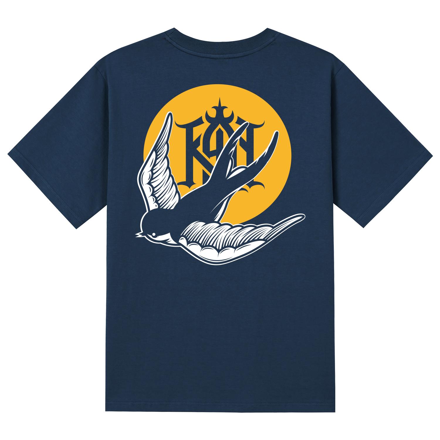 Khan 6312 Ktn0022 Old School Short Sleeve T-Shirt - Navy Navy/L