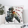 Metal Gear Solid 4 Old Snake Pillow Case Graphic Pillow Cover For Living Room Chair Kawaii Pillowcases
