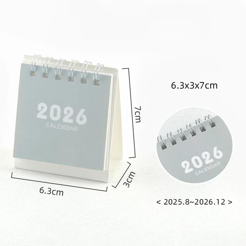 Small Desk Calendar 2026 Standing Flip Weekly Calendar Creative Coil Calendar Planner For Daily Schedule Planning
