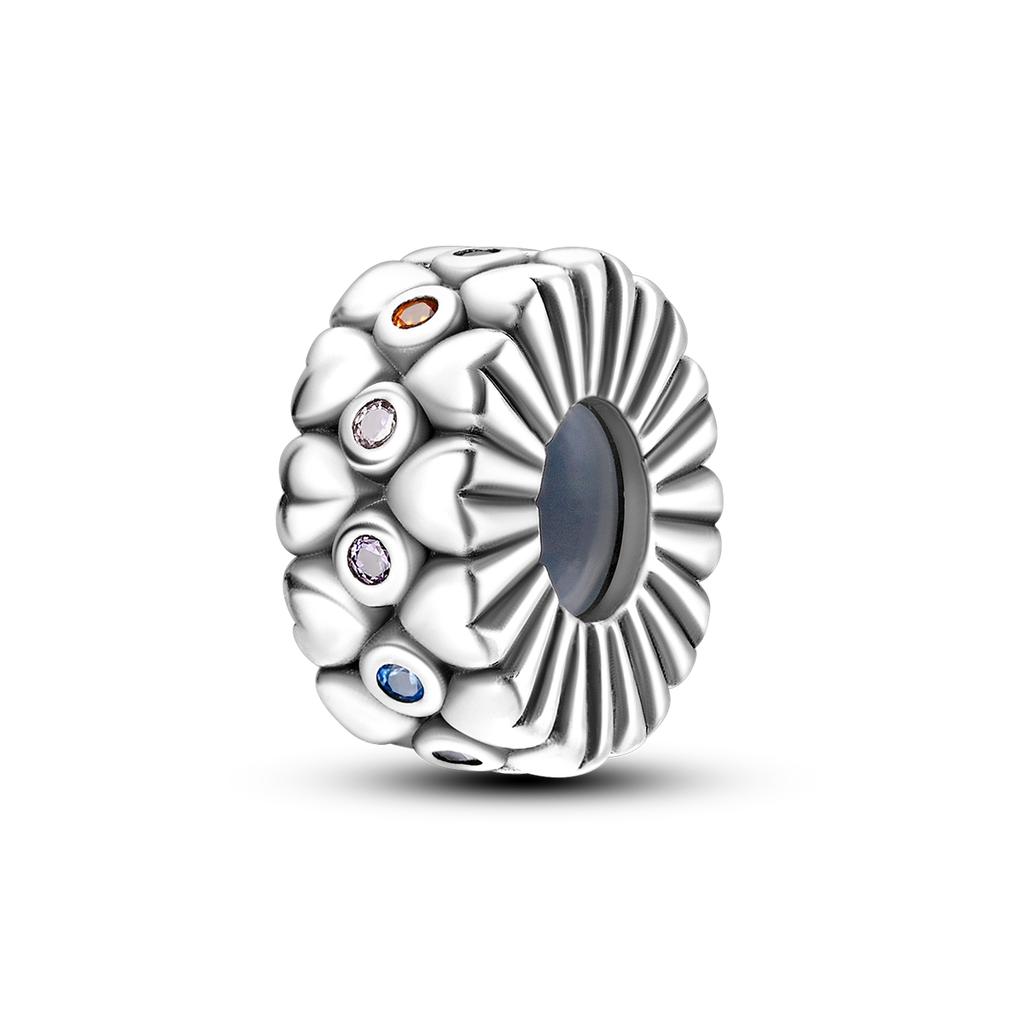 Heart Shape Pendant Inlaid Zircon Love Charms Beads Fit Original Charms Bracelet Copper Friendship Sister Family Gift