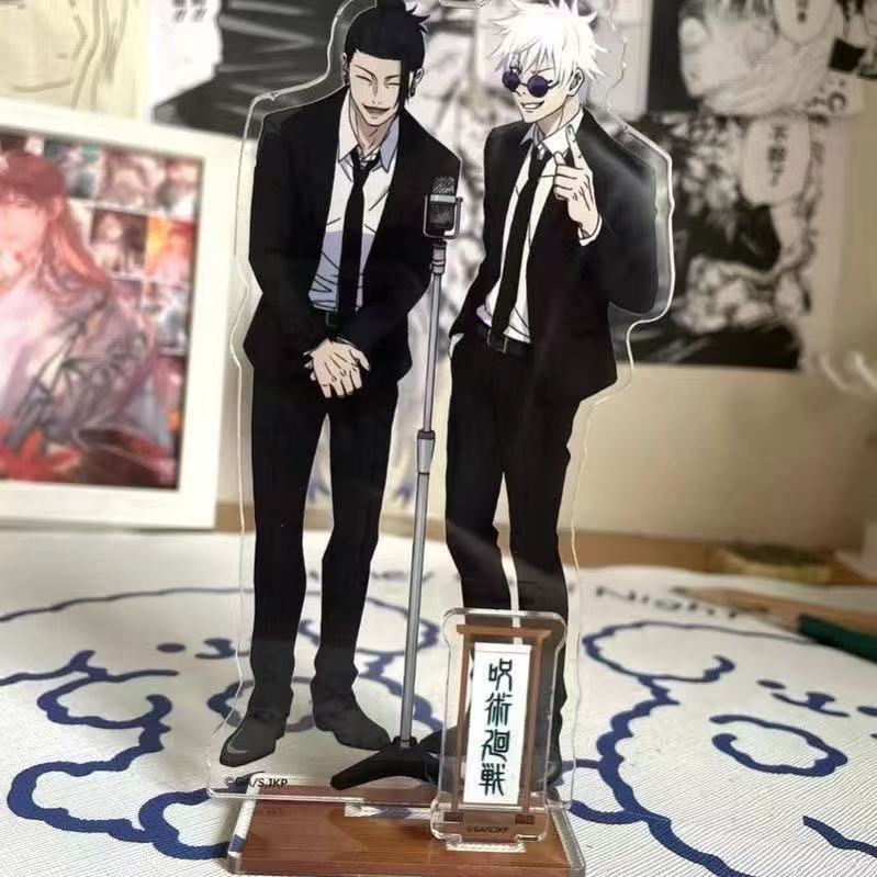 Neuer Anime Jujutsu Kaisen Acryl-Ständer Ryomen Sukuna Geto Suguru Satoru Gojo Fushiguro Megumi Acryl-Schreibtischdekorationen