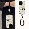 Bow Doll Lanyard Suitable for Apple 15PRO Mobile Phone Case 14/13 Pupil Eye 12 Silicone Anti-fall Light Luxury